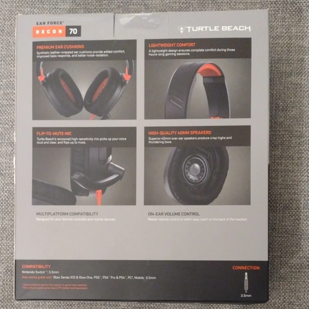 Recon 70 Gaming Headset - Black and Red